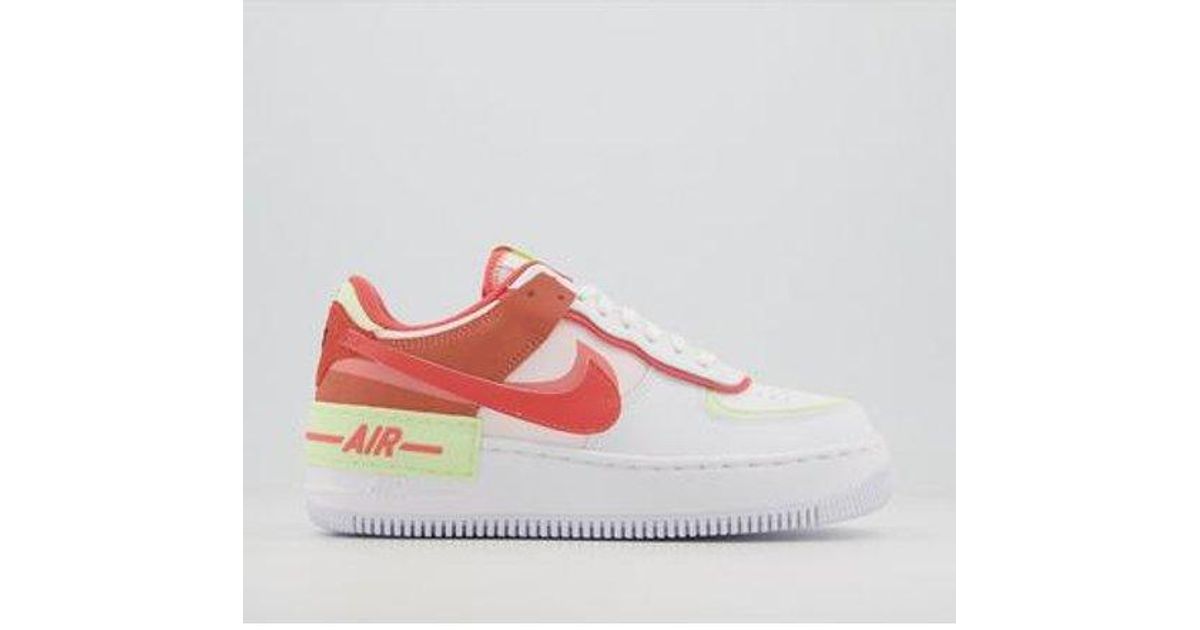 Nike Air Force 1 Shadow Trainers in White - Lyst