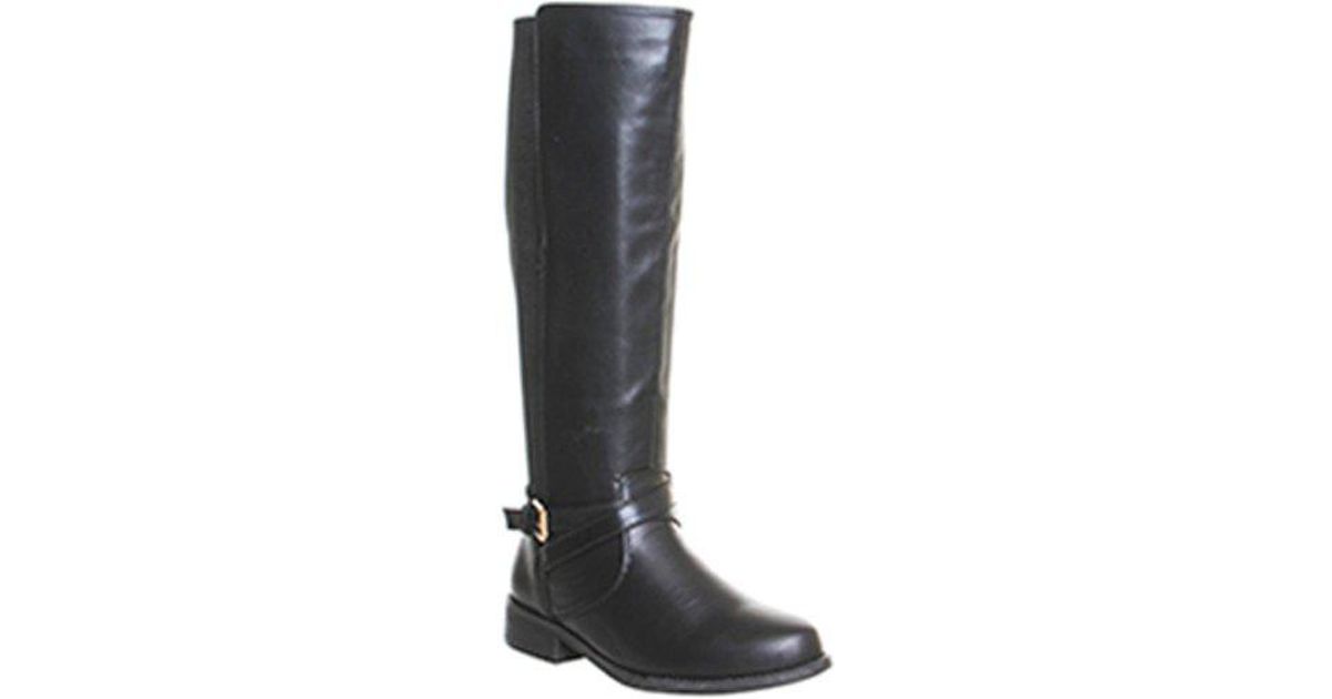 office black knee high boots