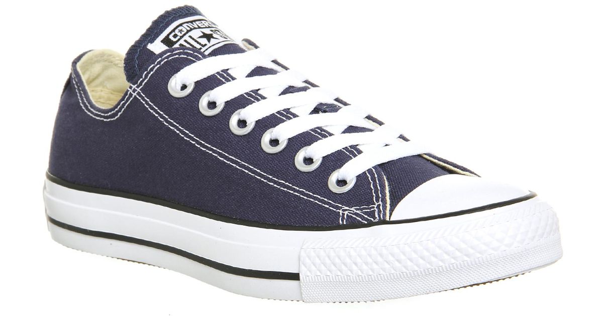 Converse Canvas All Star Low in Navy (Blue) for Men | Lyst