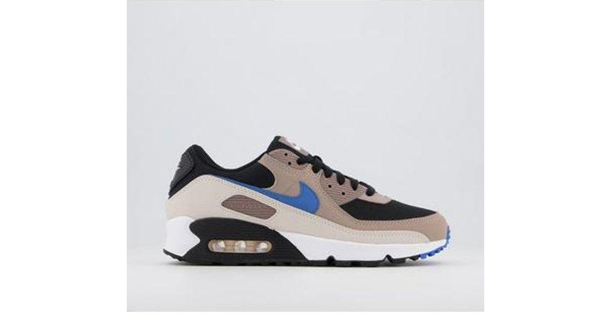 mens nike air max 90 trainers black