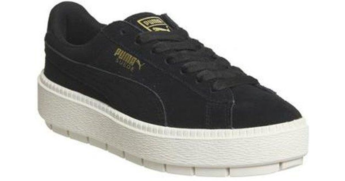 PUMA Suede Platform Trace Trainers in 