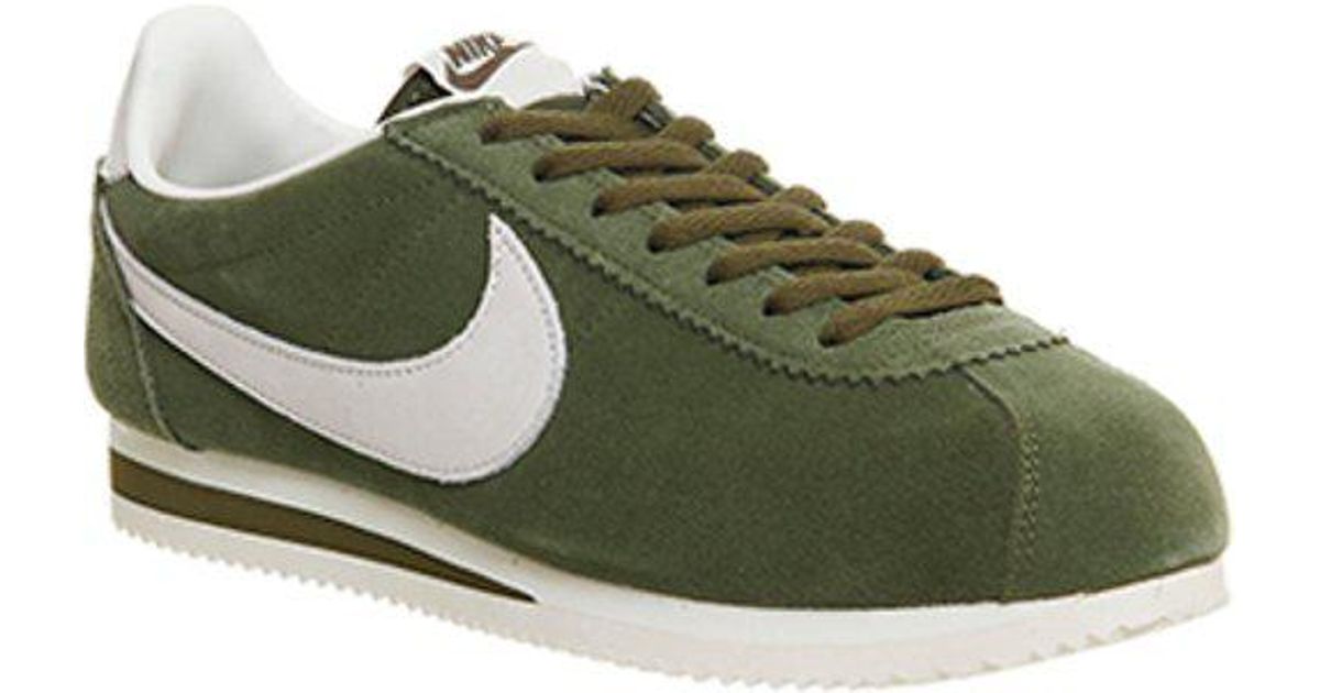 Nike Suede Classic Cortez Og Trainers in Green for Men | Lyst