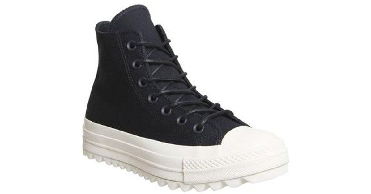 converse lift ripple high top black