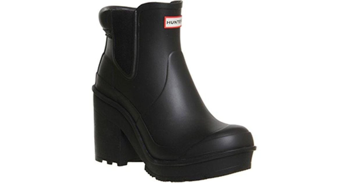 hunter heel wellies