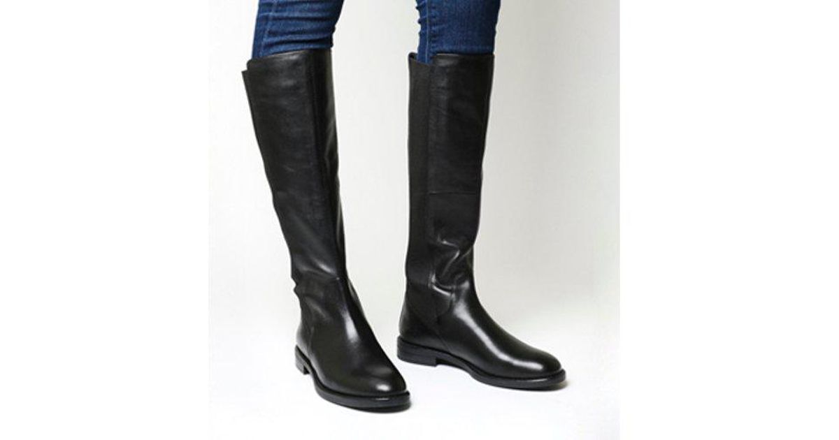 vagabond amina black leather knee high boots