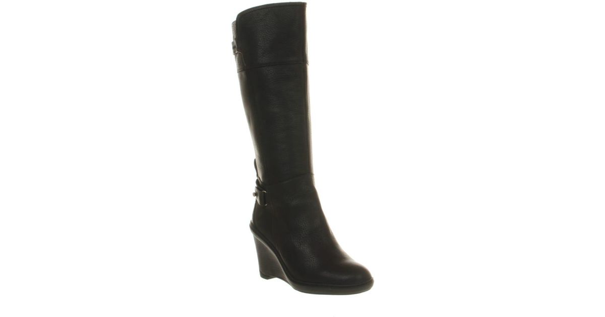 timberland knee high wedge boots