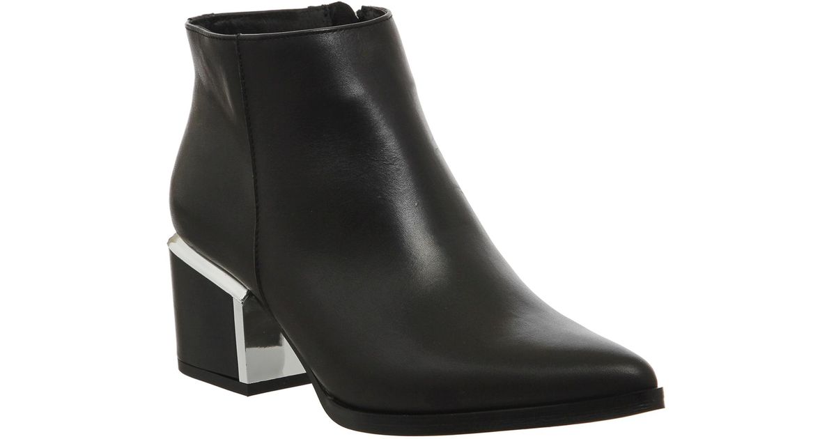 Leather Immortal Metal Heeled Boots 