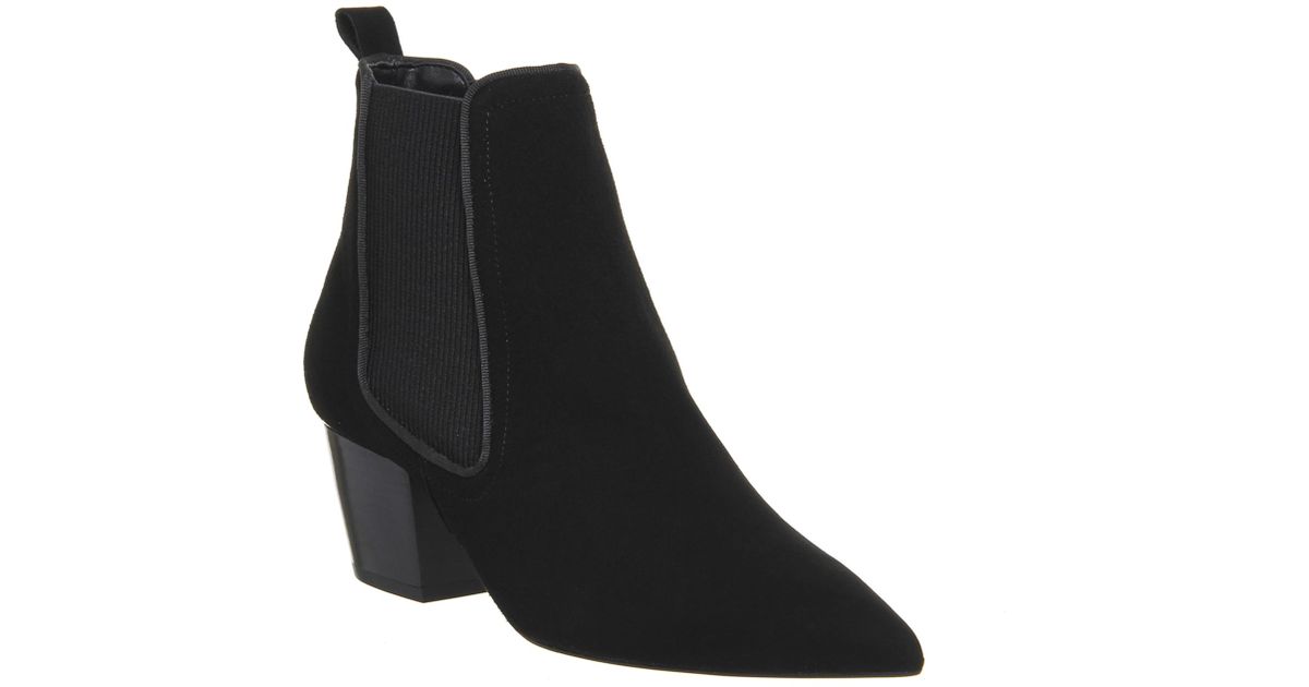 office black suede boots