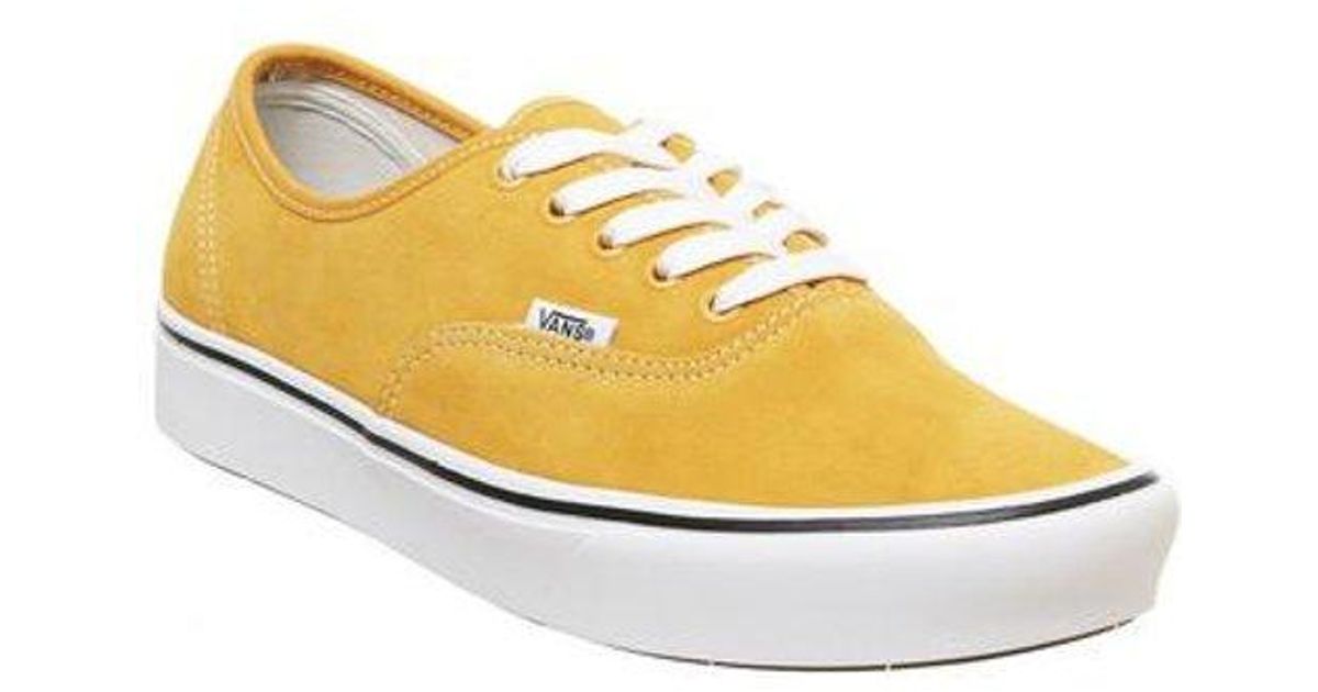 vans comfycush yellow