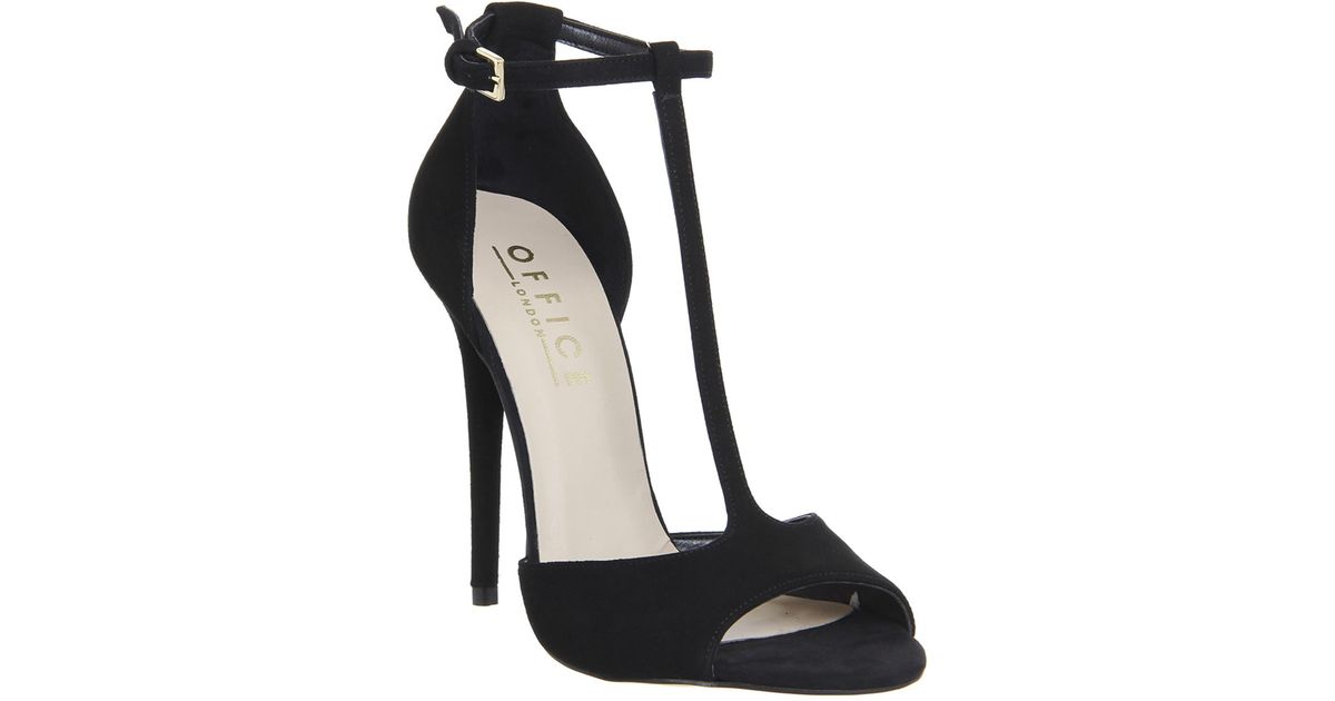 black t bar heels