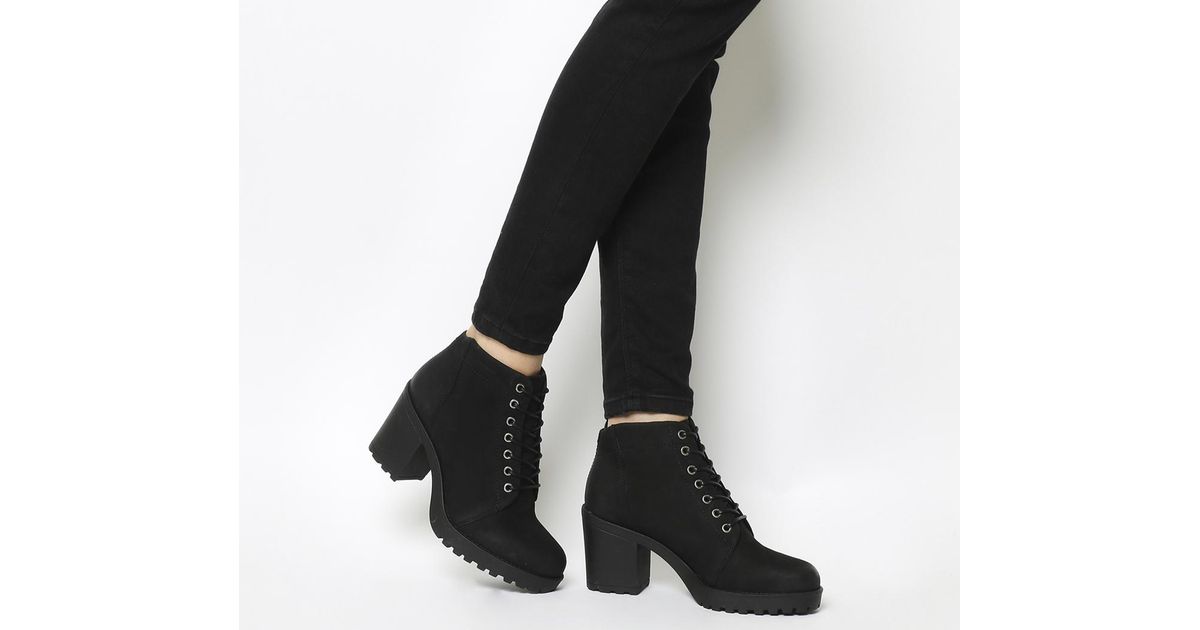 Vagabond Grace Lace Up Boots in Black - Lyst
