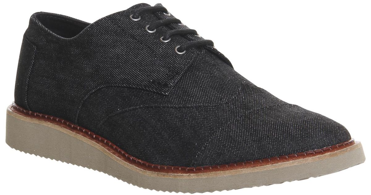 denim brogues
