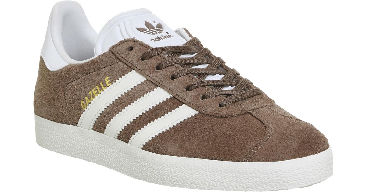 adidas Suede Gazelle Sneaker Trace Brown/off White for Men - Lyst