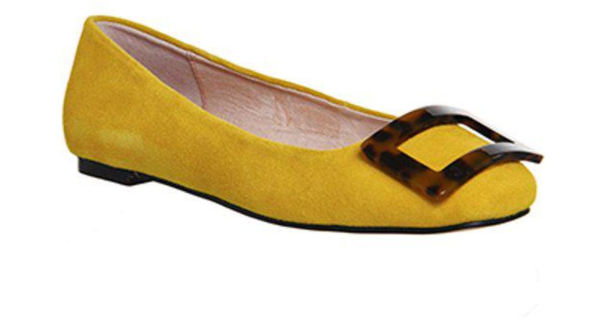 yellow ballet pumps