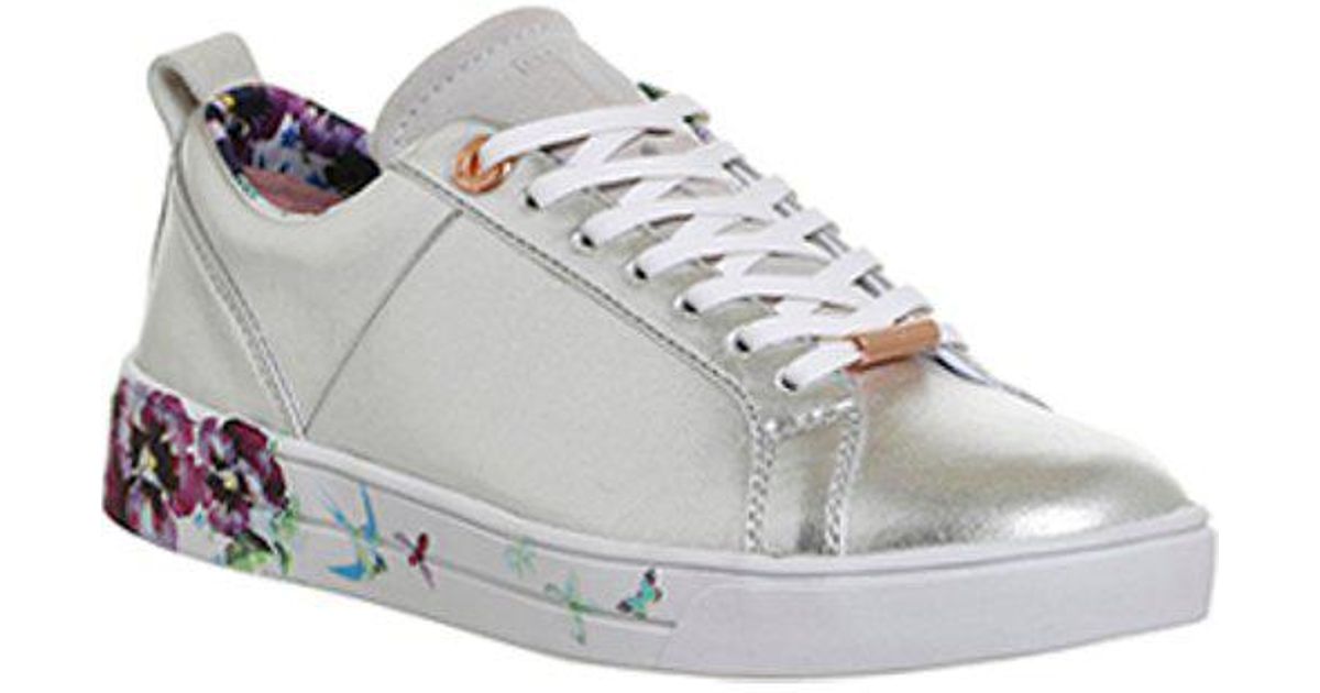 ted baker silver sneakers