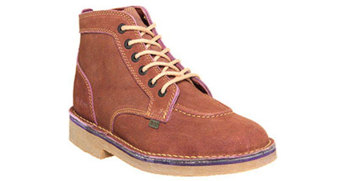 Kickers Suede Legendary Boots in Brown for Men Lyst UK