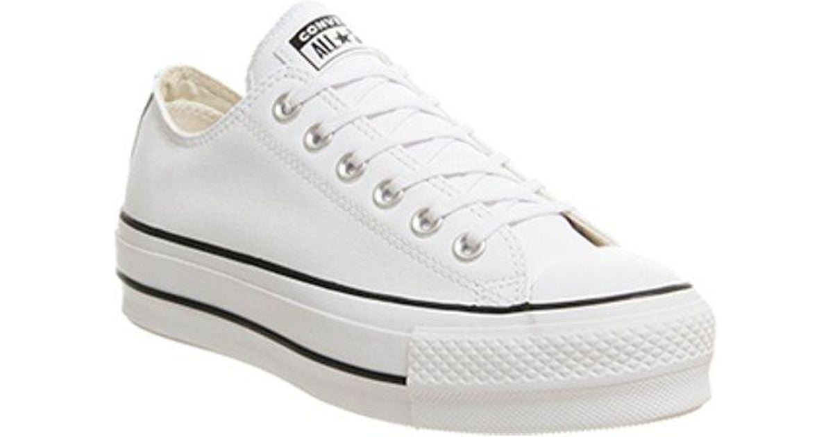 office white leather converse