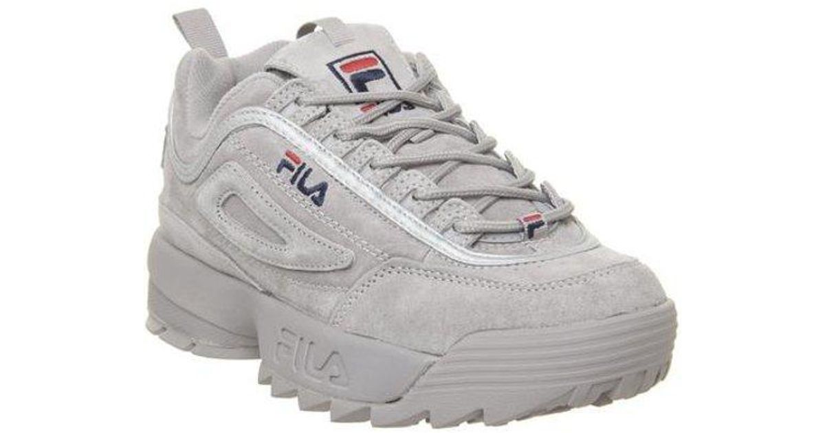 fila grey disruptor ii trainers