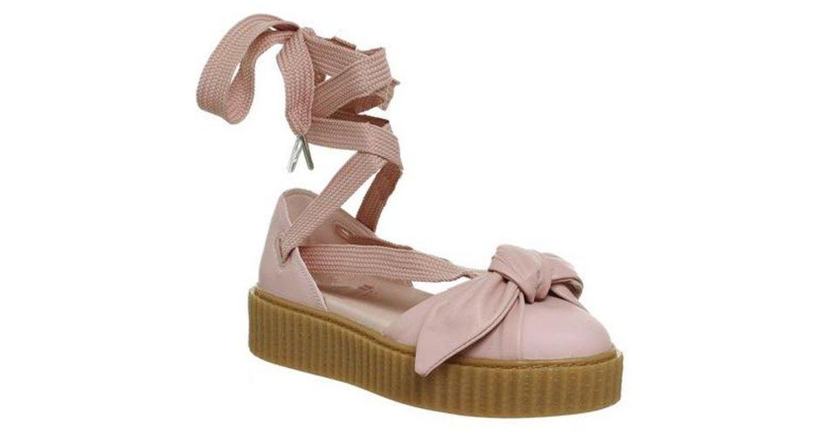 PUMA Creeper Ballet Lace in Pink - Lyst