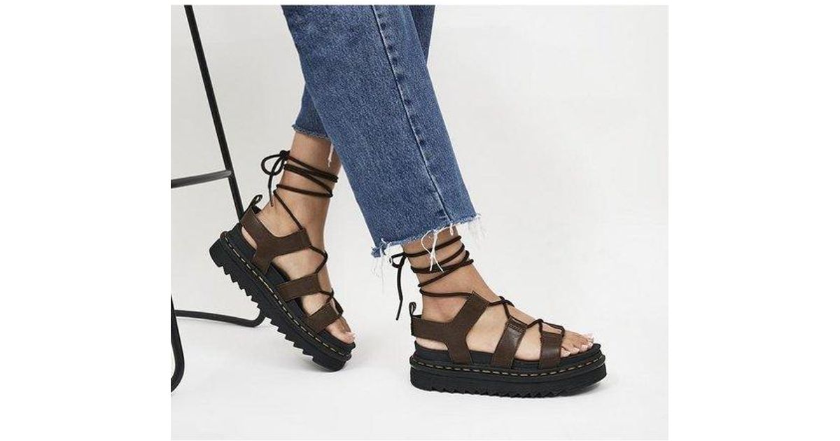 Dr. Martens Nartilla Sandals in Brown | Lyst