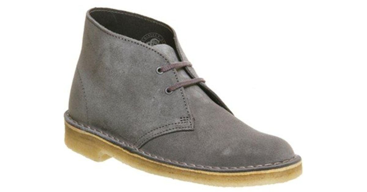 clarks grey desert boots