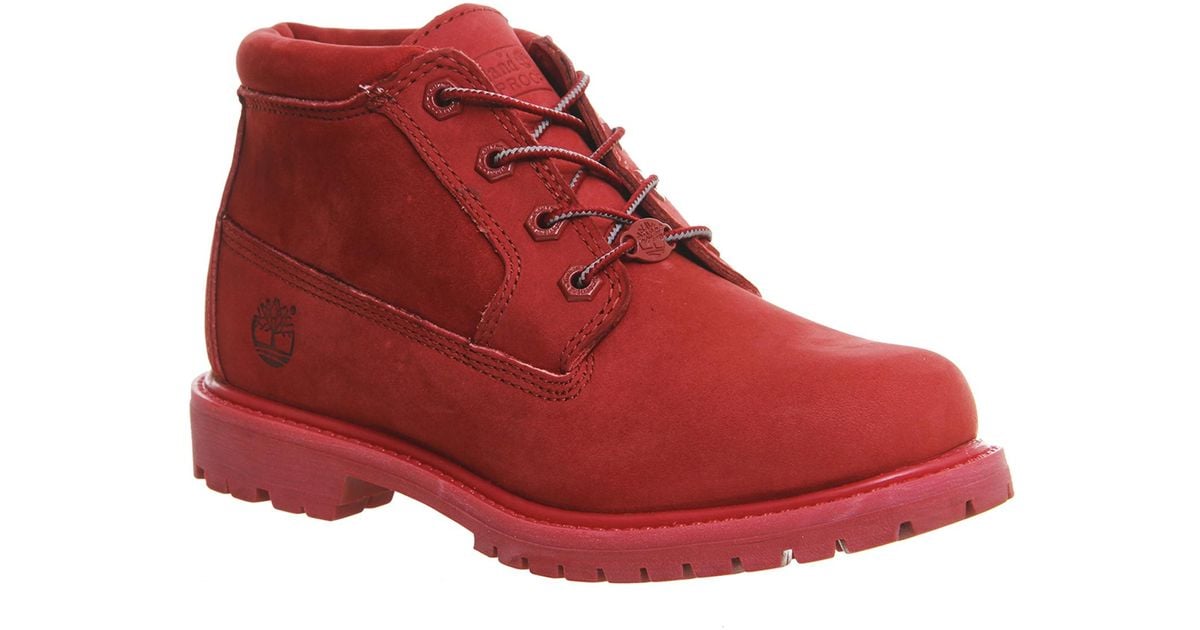 timberland chukka red