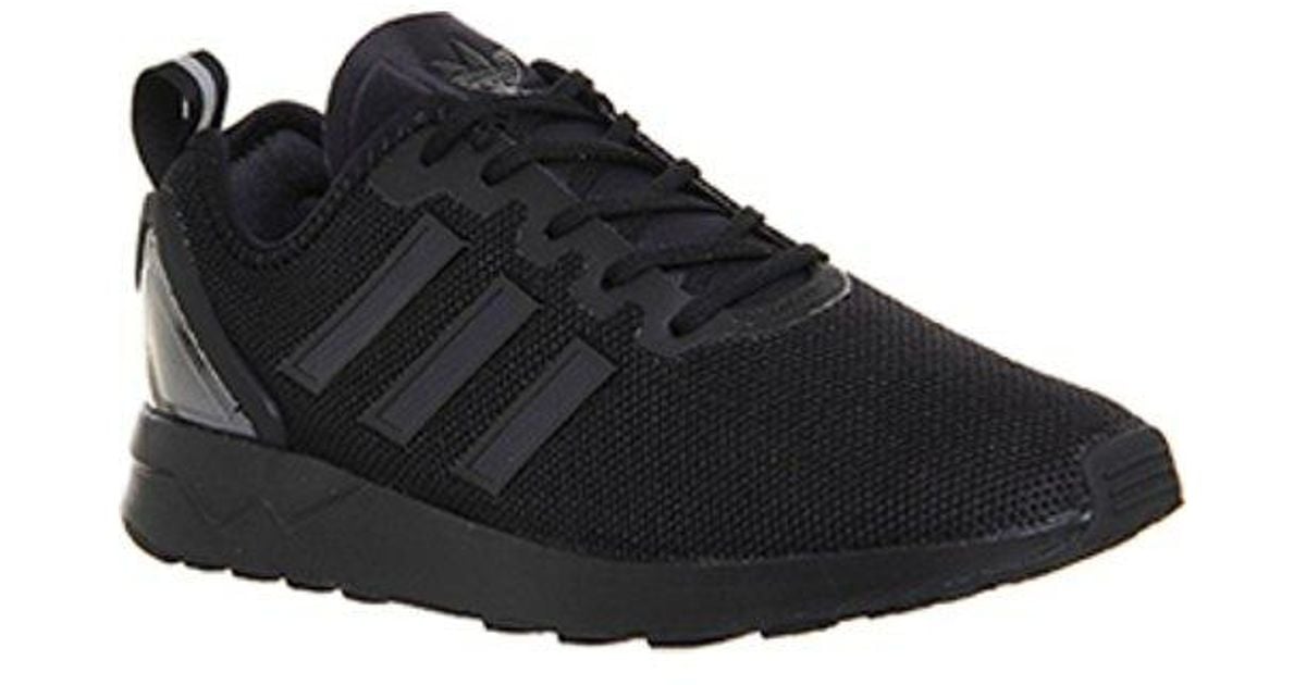 adidas zx flux racer black and white