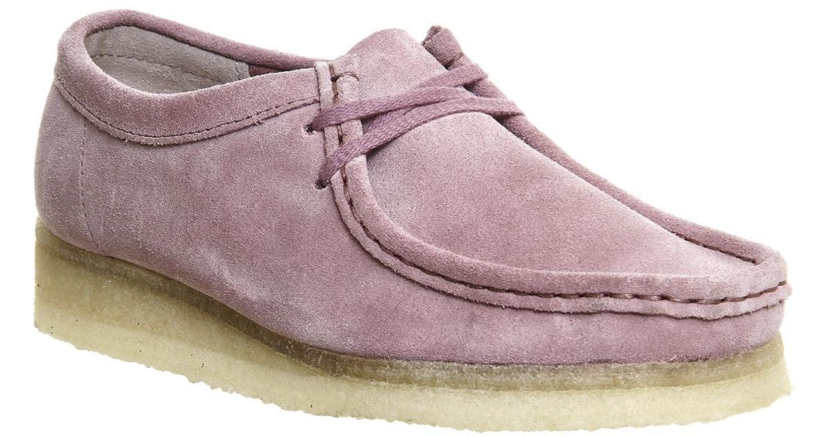 pink wallabee clarks