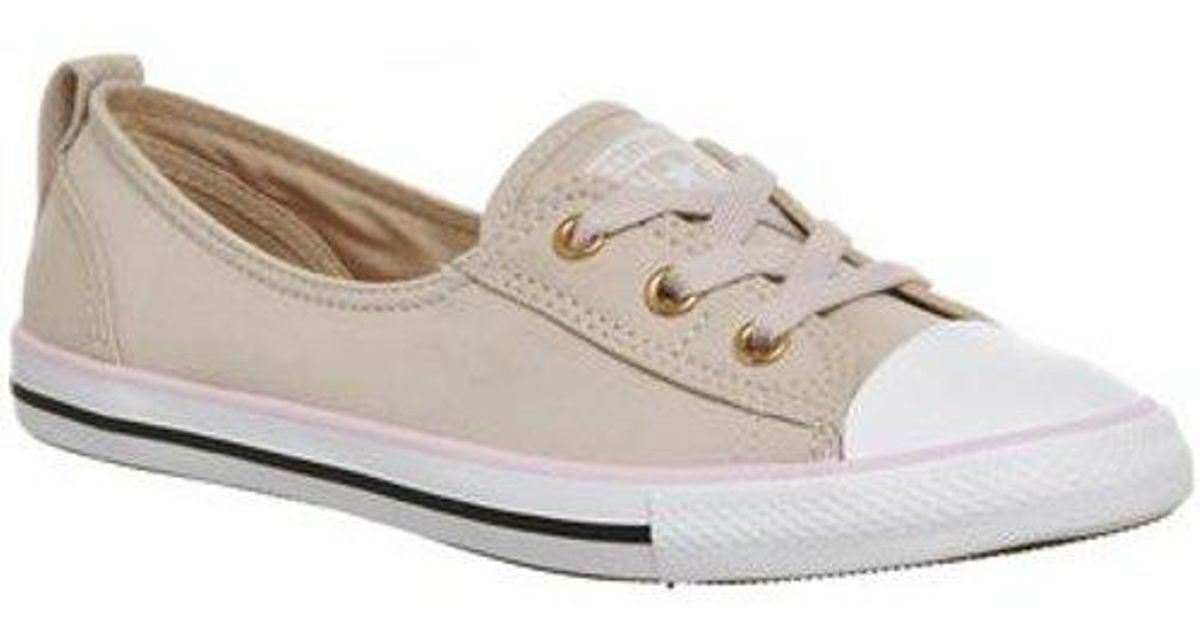 converse ctas ballet lace trainers off white frill