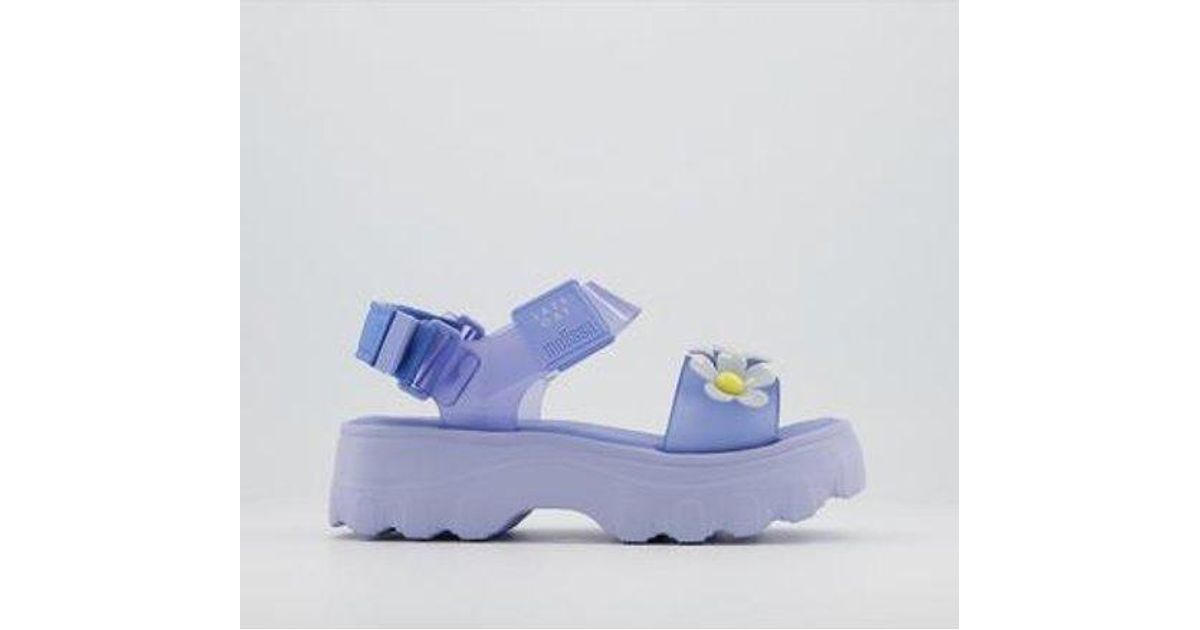 Melissa X Lazy Oaf Kick Off Bloom Sandals in Blue - Lyst