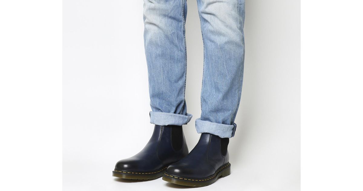 dr martens navy blue