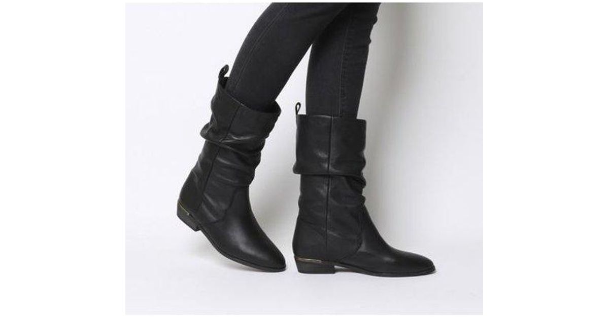office calf length boots