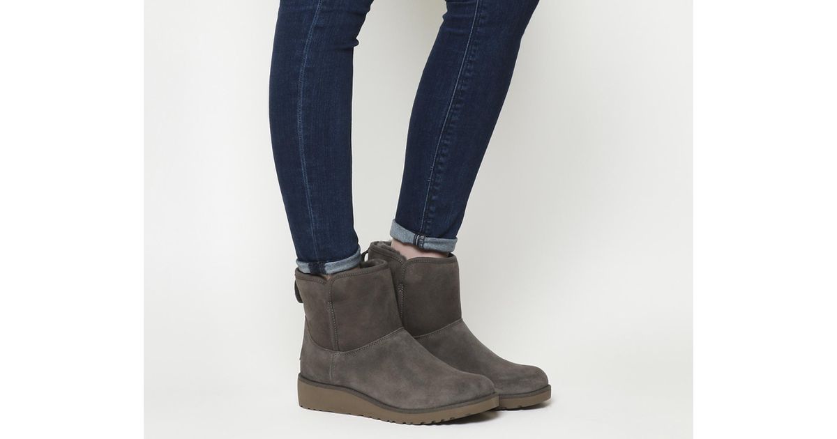 ugg chestnut kristin wedge mini boot