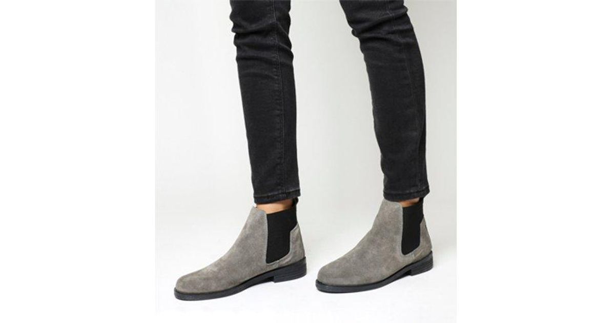 office suede chelsea boots
