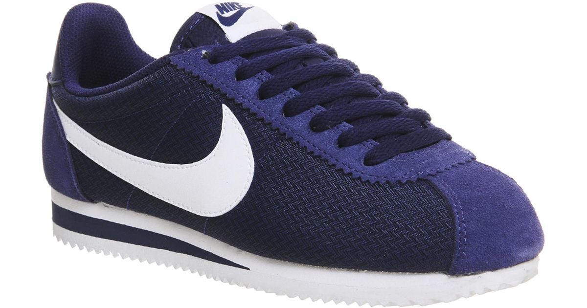 mens nike cortez blue
