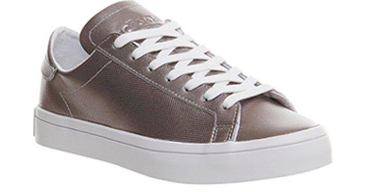 adidas court vantage silver