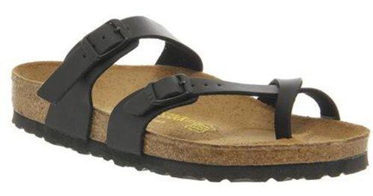 Birkenstock Synthetic Mayari Cross Strap Sandal in Black - Lyst