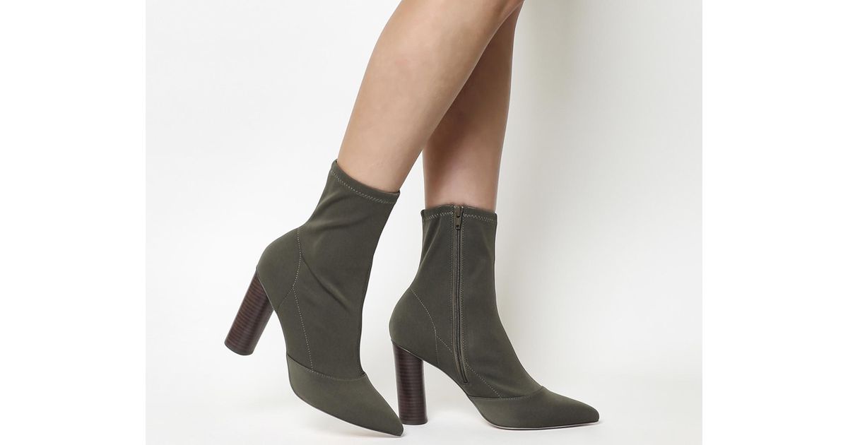 office aubergine boots