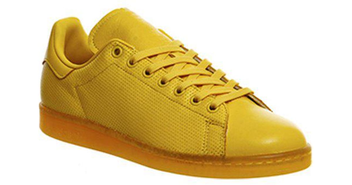 adidas yellow stan smith