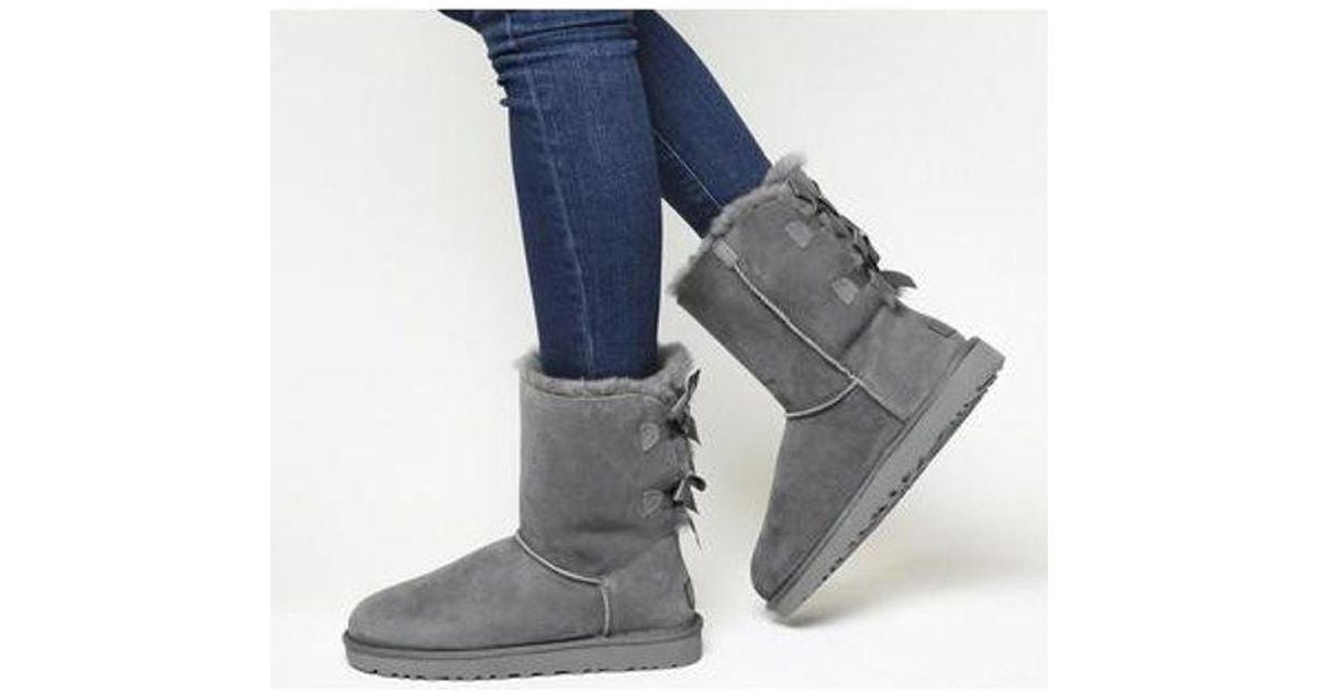 ugg grey bow