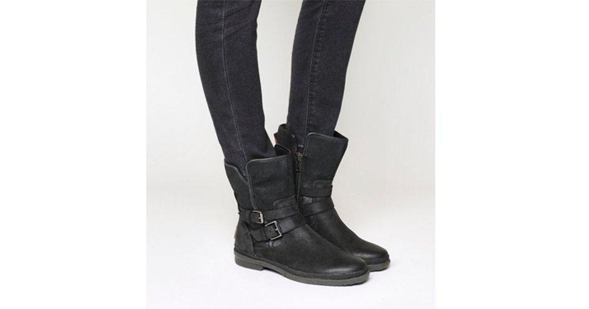 UGG Leather Simmens Boot in Black - Lyst