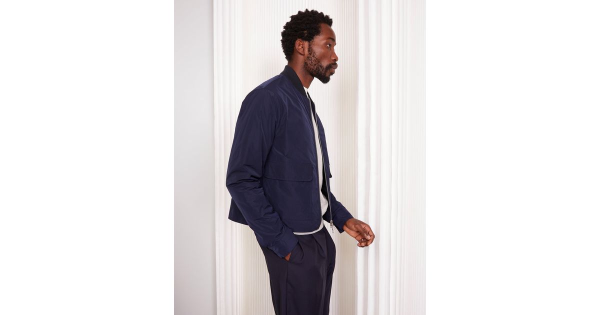Officine Generale Nathane Jacket in Blue for Men | Lyst