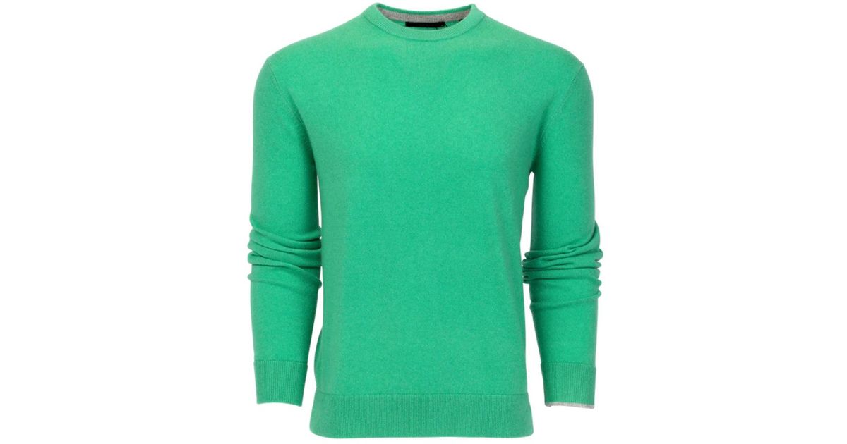 Greyson Tomahawk Cashmere Crewneck Sweater in Green for Men | Lyst