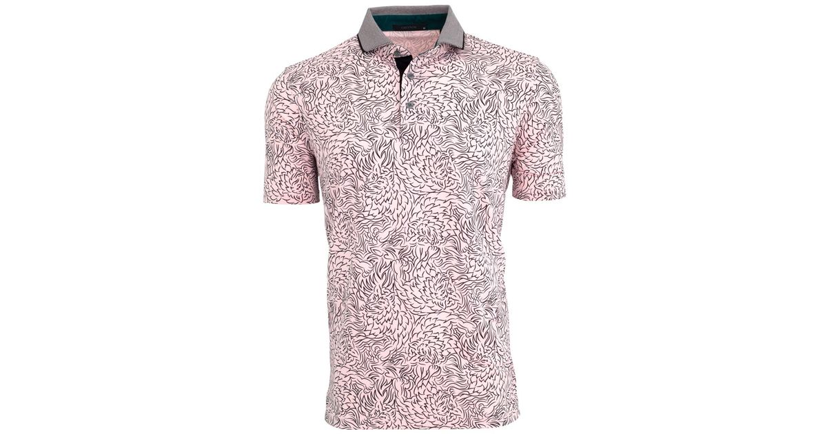 Greyson Den Of Thieves Polo in Pink for Men | Lyst