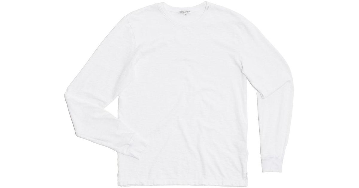 Cotton Citizen Cotton Presley Long Sleeve Shirt in White for Men Lyst