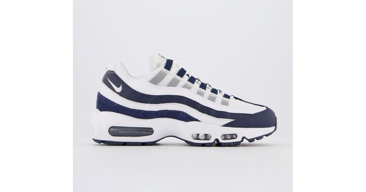 nike air max 95 white midnight navy