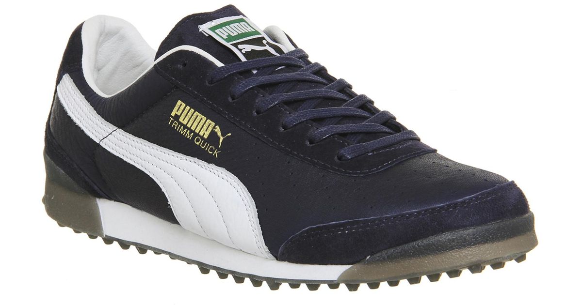 PUMA Suede Trimm Quick in Navy Ice (Blue) - Lyst