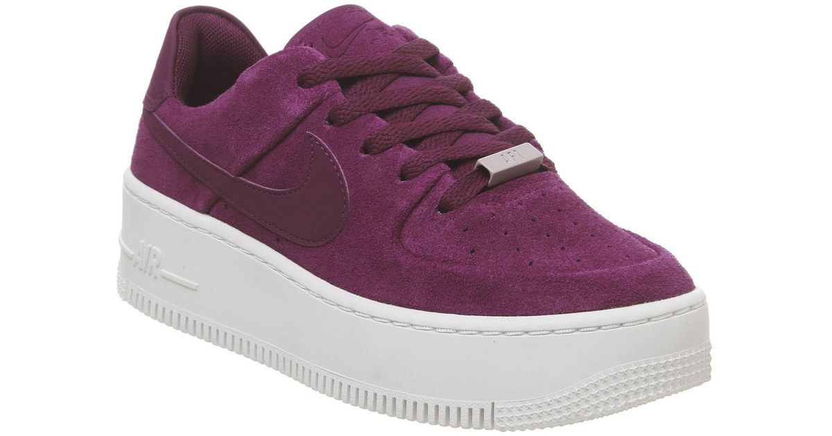 purple suede air force ones