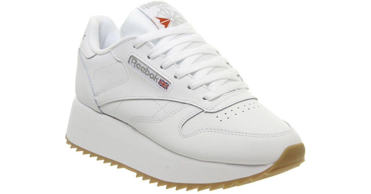 reebok double trainers