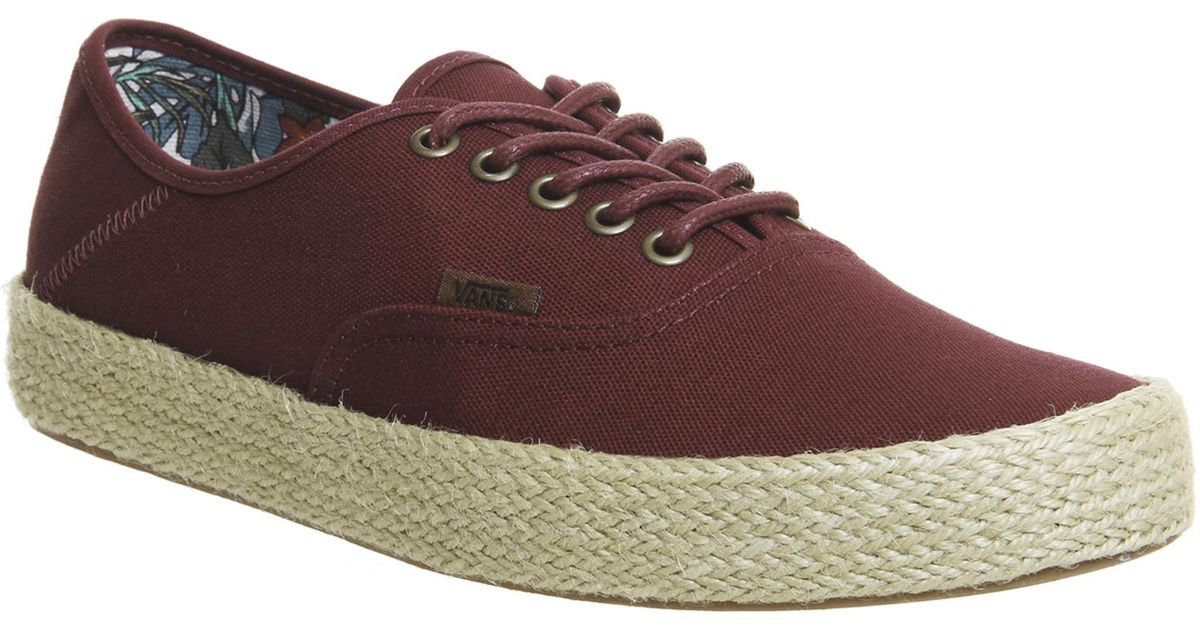 vans espadrilles